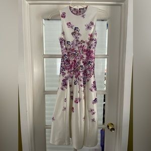 True Violet, T-Length, UK size 10/US size 8, Floral Dress
